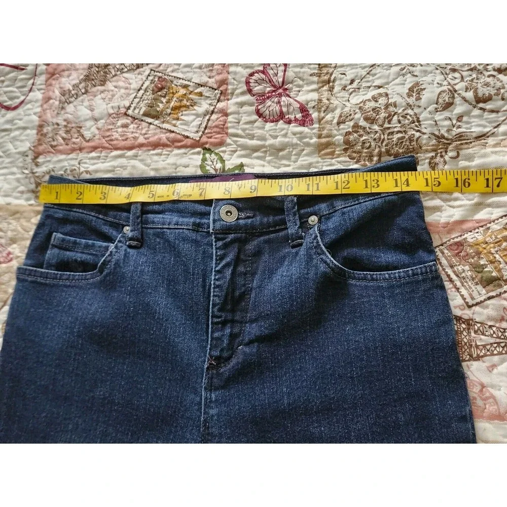 Gloria Vanderbilt Amanda Womens Straight Leg High-Rise Jeans Pants Blue 8‎ Short